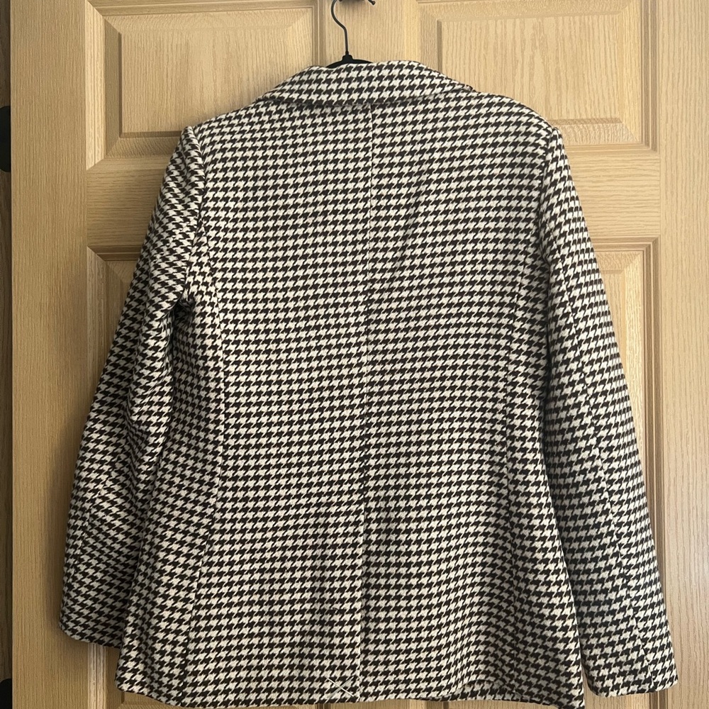 Commense Brown Tones Houndstooth Jacket Blazer NWT - image 4